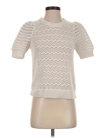 Pre-owned Madewell Pullover Sweater In Ivory