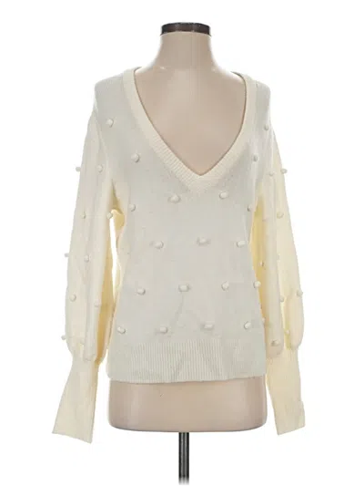 Pre-owned Madewell Pullover Sweater In Ivory