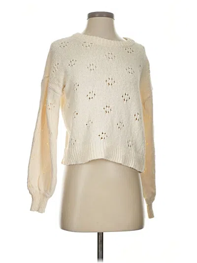 Pre-owned Madewell Pullover Sweater In Ivory