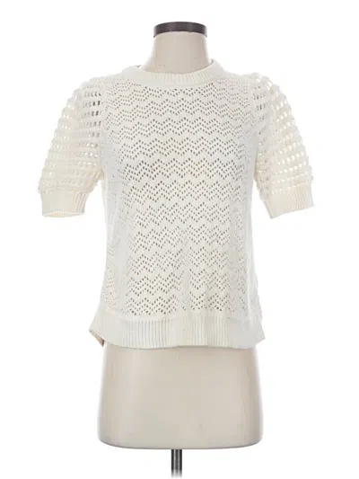 Pre-owned Madewell Pullover Sweater In Ivory