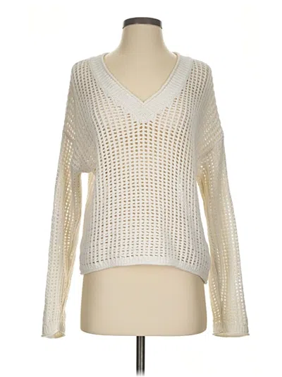 Pre-owned Madewell Pullover Sweater In Ivory