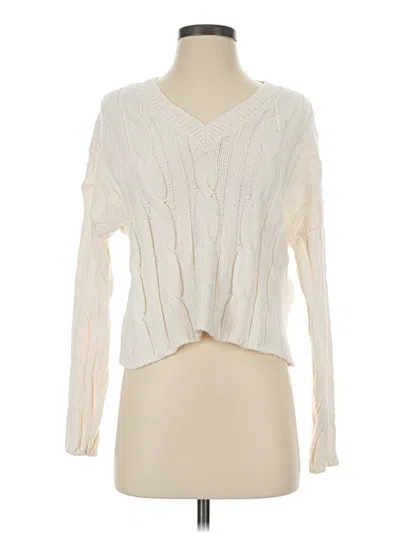 Pre-owned Madewell Pullover Sweater In Ivory