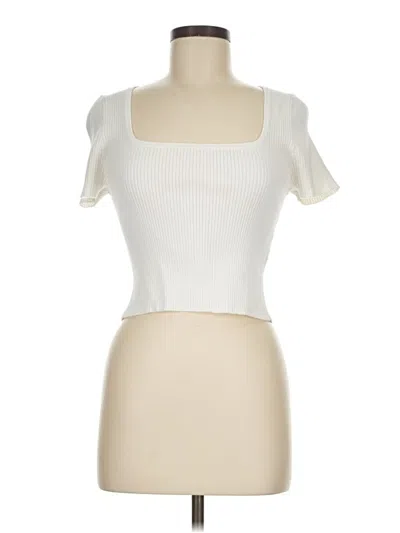Pre-owned Madewell Pullover Sweater In Ivory