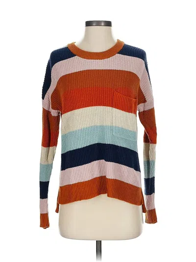 Pre-owned Madewell Pullover Sweater In Orange