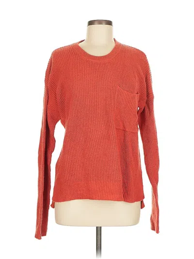 Pre-owned Madewell Pullover Sweater In Orange