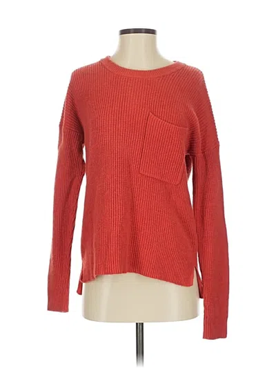 Pre-owned Madewell Pullover Sweater In Orange