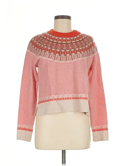 Pre-owned Madewell Pullover Sweater In Orange
