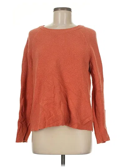 Pre-owned Madewell Pullover Sweater In Orange