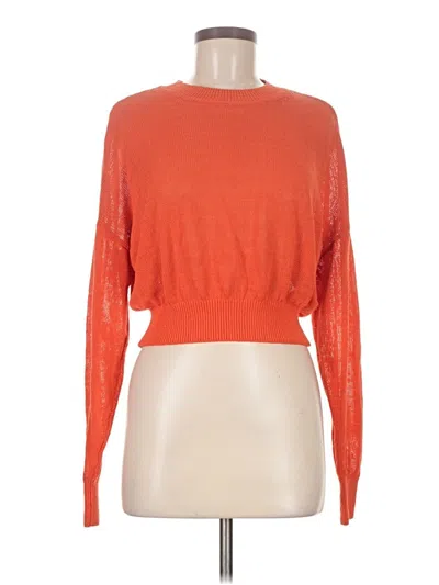 Pre-owned Madewell Pullover Sweater In Orange