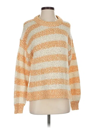 Pre-owned Madewell Pullover Sweater In Orange