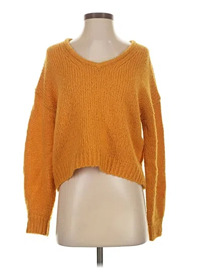 Pre-owned Madewell Pullover Sweater In Orange