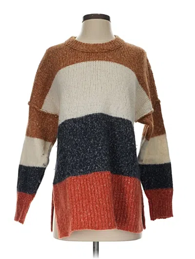 Pre-owned Madewell Pullover Sweater In Orange