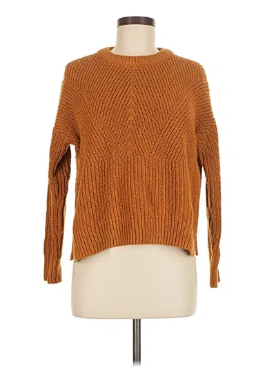 Pre-owned Madewell Pullover Sweater In Orange