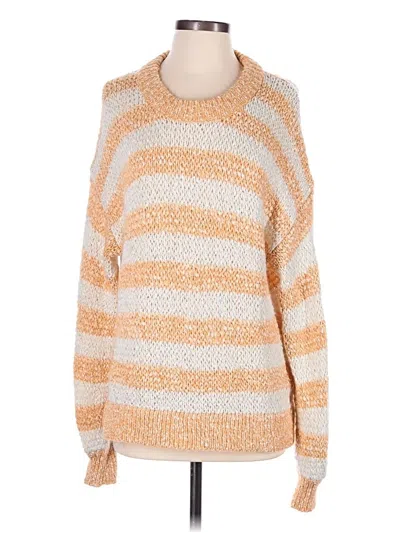 Pre-owned Madewell Pullover Sweater In Orange