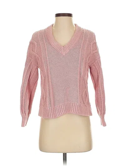 Pre-owned Madewell Pullover Sweater In Pink