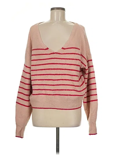 Pre-owned Madewell Pullover Sweater In Pink