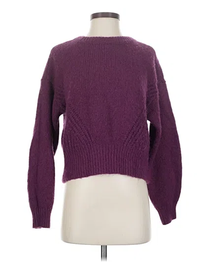 Pre-owned Madewell Pullover Sweater In Purple