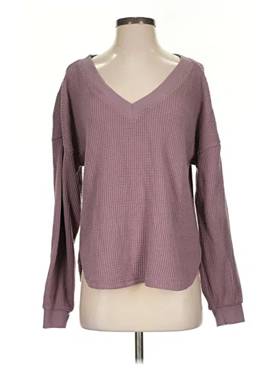 Pre-owned Madewell Pullover Sweater In Purple