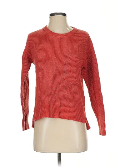 Pre-owned Madewell Pullover Sweater In Red