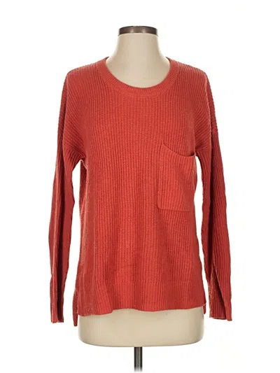 Pre-owned Madewell Pullover Sweater In Red