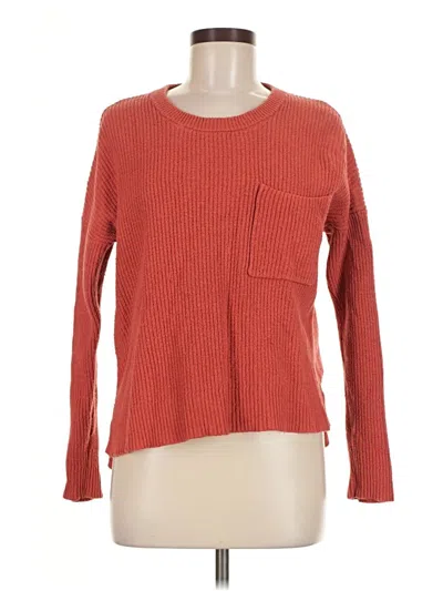 Pre-owned Madewell Pullover Sweater In Red