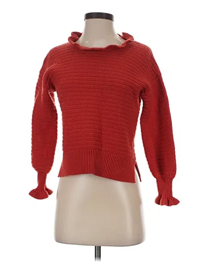 Pre-owned Madewell Pullover Sweater In Red