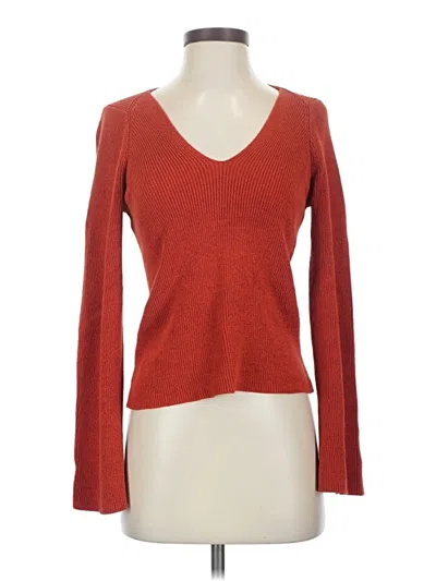 Pre-owned Madewell Pullover Sweater In Red