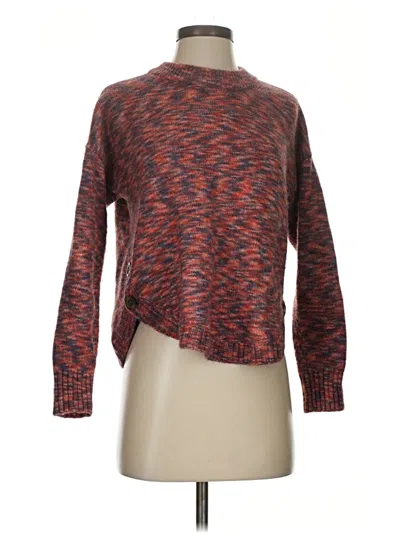 Pre-owned Madewell Pullover Sweater In Red