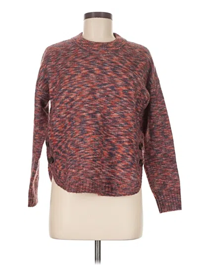 Pre-owned Madewell Pullover Sweater In Red