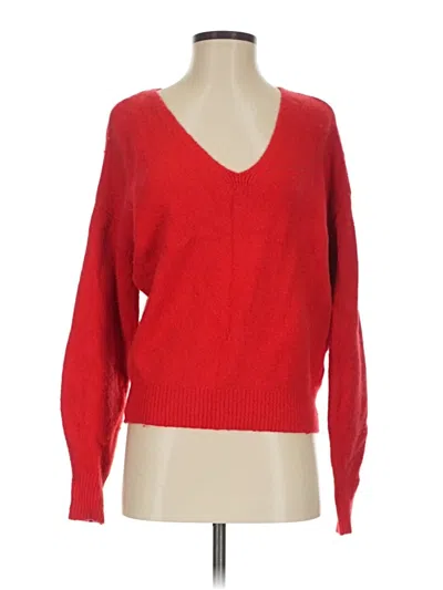 Pre-owned Madewell Pullover Sweater In Red