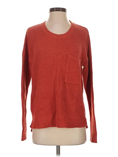 Pre-owned Madewell Pullover Sweater In Red