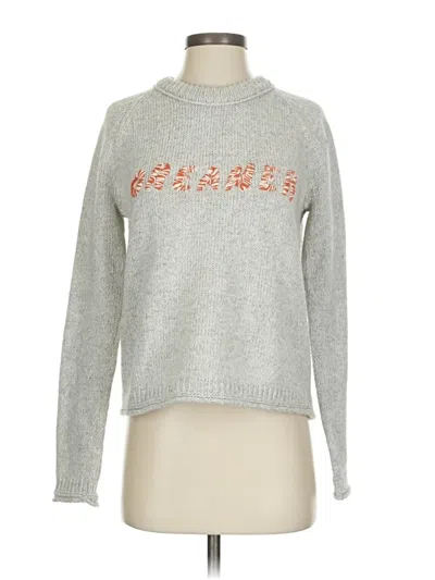 Pre-owned Madewell Pullover Sweater In Silver