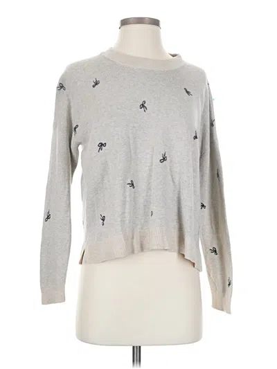 Pre-owned Madewell Pullover Sweater In Silver