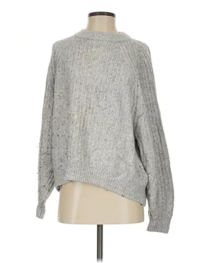 Pre-owned Madewell Pullover Sweater In Silver