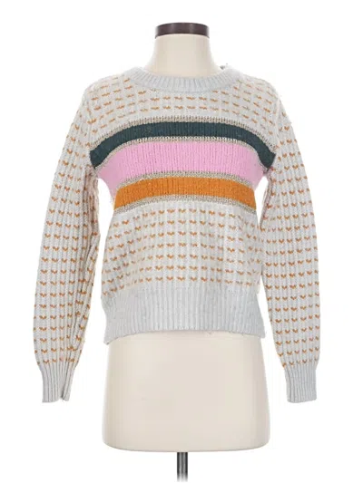Pre-owned Madewell Pullover Sweater In Silver