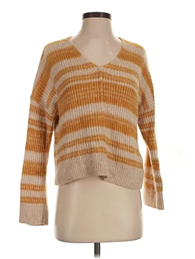 Pre-owned Madewell Pullover Sweater In Tan