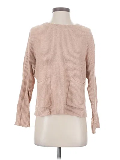Pre-owned Madewell Pullover Sweater In Tan