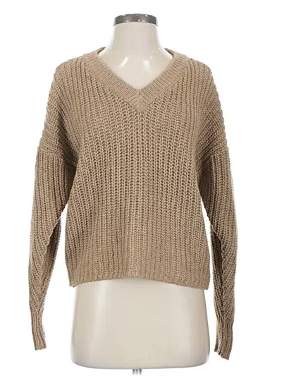 Pre-owned Madewell Pullover Sweater In Tan