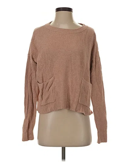 Pre-owned Madewell Pullover Sweater In Tan