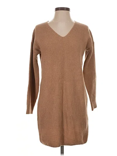 Pre-owned Madewell Pullover Sweater In Tan