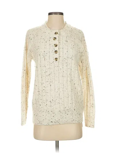 Pre-owned Madewell Pullover Sweater In White