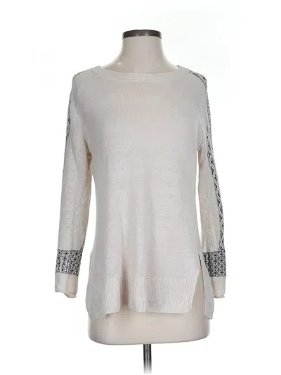 Pre-owned Madewell Pullover Sweater In White