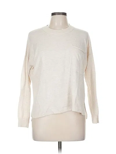 Pre-owned Madewell Pullover Sweater In White