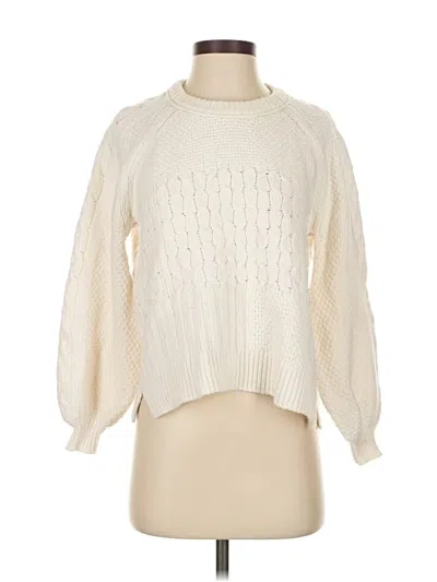 Pre-owned Madewell Pullover Sweater In White