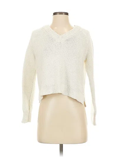 Pre-owned Madewell Pullover Sweater In White