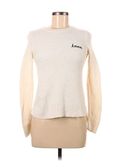 Pre-owned Madewell Pullover Sweater In White