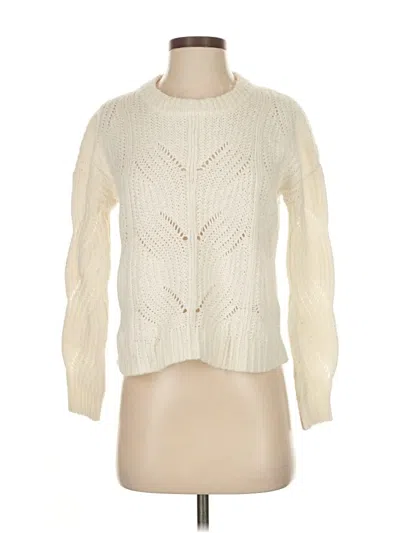 Pre-owned Madewell Pullover Sweater In White