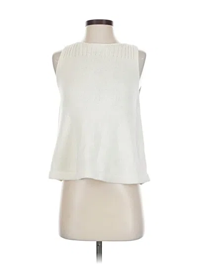 Pre-owned Madewell Pullover Sweater In White