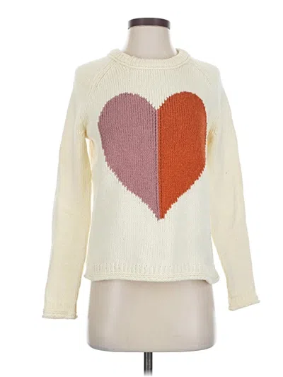 Pre-owned Madewell Pullover Sweater In White