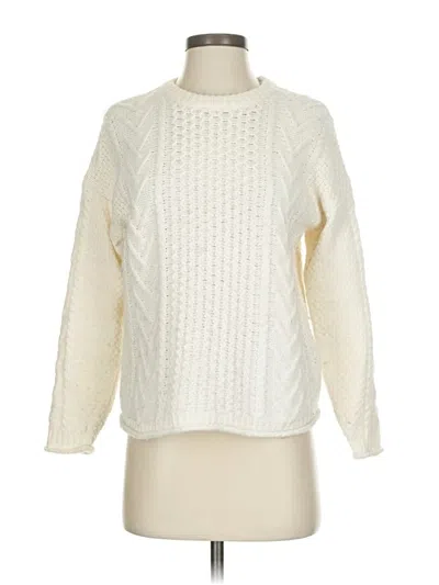 Pre-owned Madewell Pullover Sweater In White